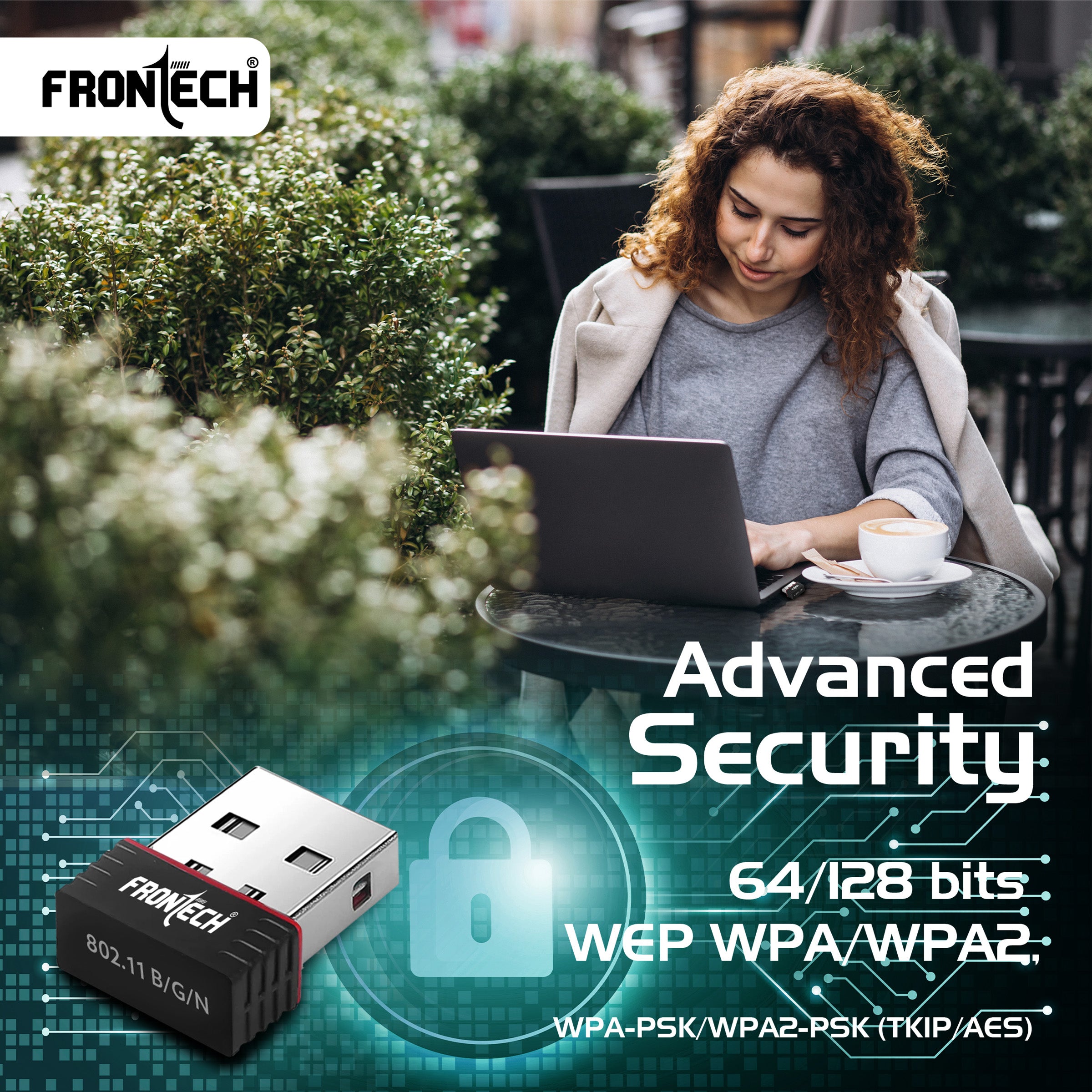 Frontech WiFi Dongle 150 Mbps (0843) Frontech WiFi Dongle 150 Mbps (0843)